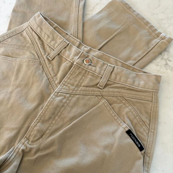 Vintage Rocky Mountain Rockies Jeans 31/11 Bareback RN 17901 High Rise Light Tan - Picture 4 of 12